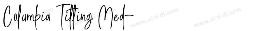 Columbia Titling Med字体转换